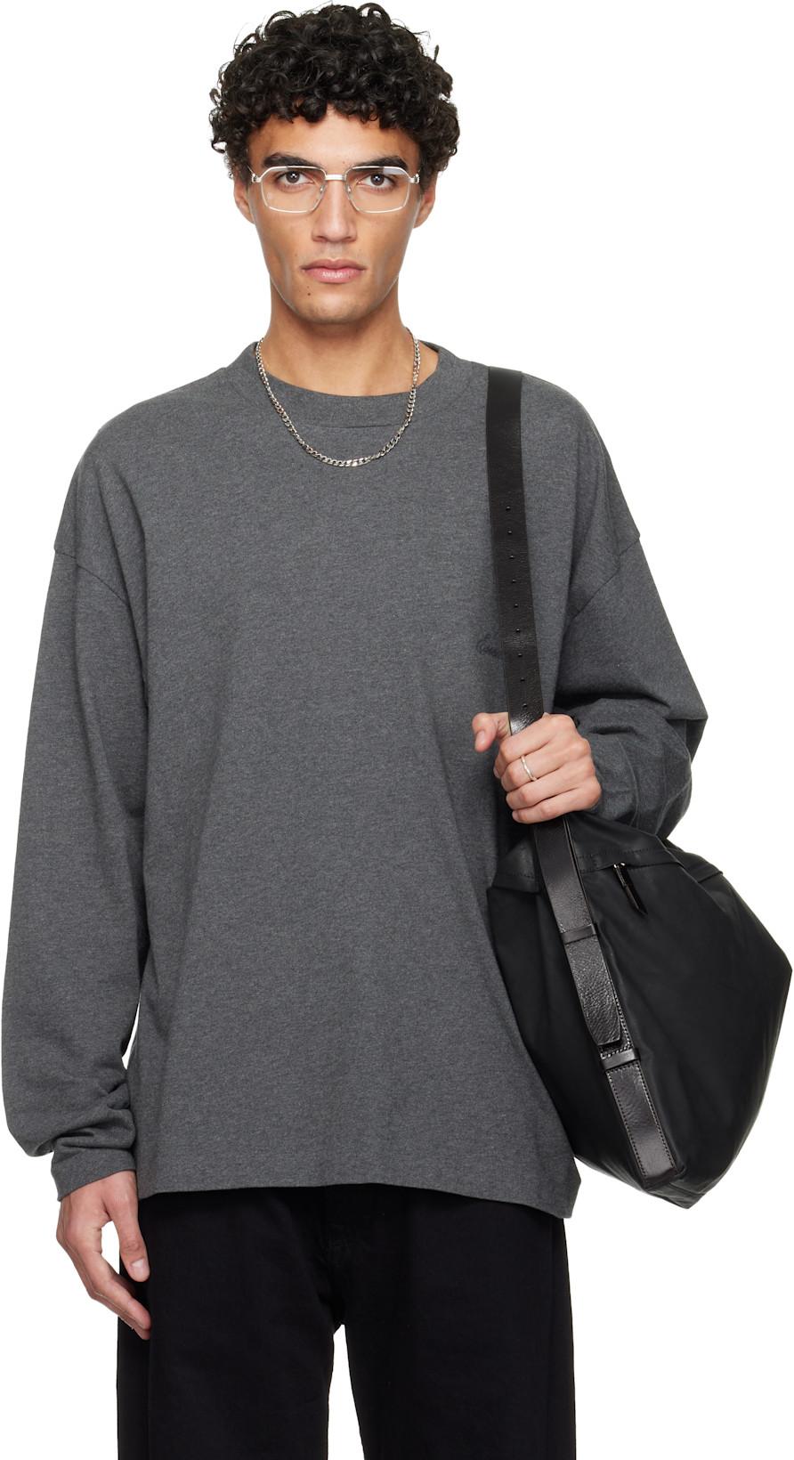 Gray Holiday Classic Long Sleeve T-shirt by FEAR OF GOD