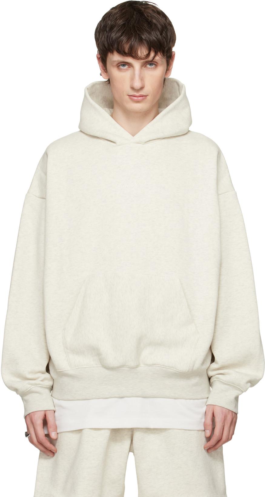 Gray Signature Classic Hoodie by FEAR OF GOD