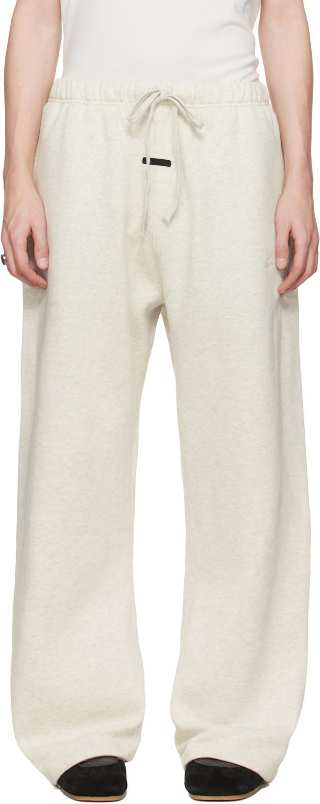 Gray Signature Flared Sweatpants by FEAR OF GOD