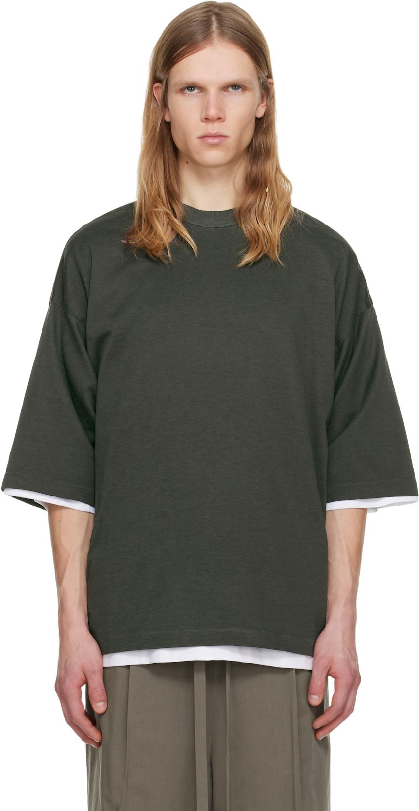 Khaki Relaxed S/S T-shirt by FEAR OF GOD