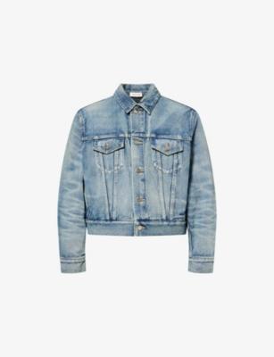 Logo-Patch Trucker Denim Jacket by FEAR OF GOD