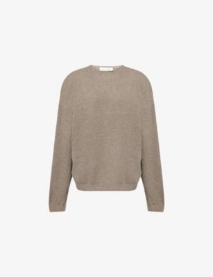 Long-Sleeve Logo-Embroidered Waffle-Knit Jumper by FEAR OF GOD Long-Sleeve Logo-Embroidered Waffle-Knit Jumper by FEAR OF GOD