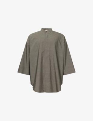 Mandarin Cotton And Wool Shirt by FEAR OF GOD