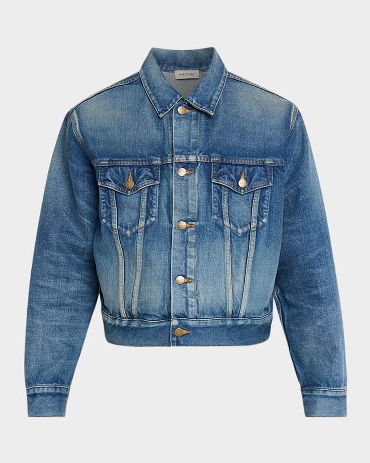 Men's Denim Trucker Jacket by FEAR OF GOD
