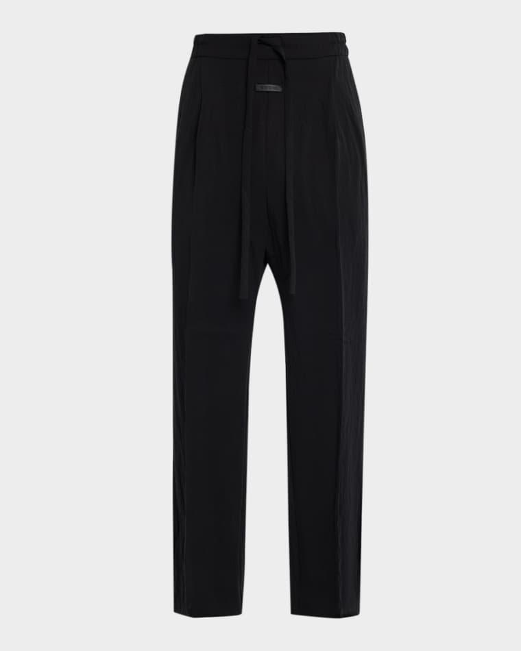 Men's Tencel Nylon Drawstring Straight Trousers by FEAR OF GOD