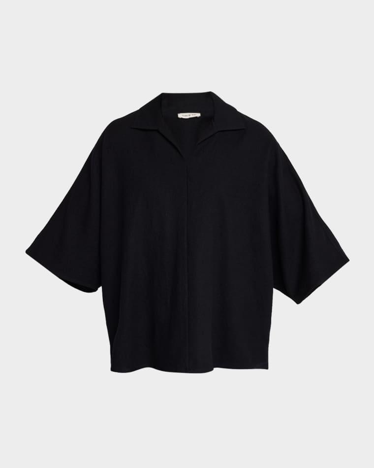 Men's Virgin Wool Relaxed-Fit Polo Shirt by FEAR OF GOD
