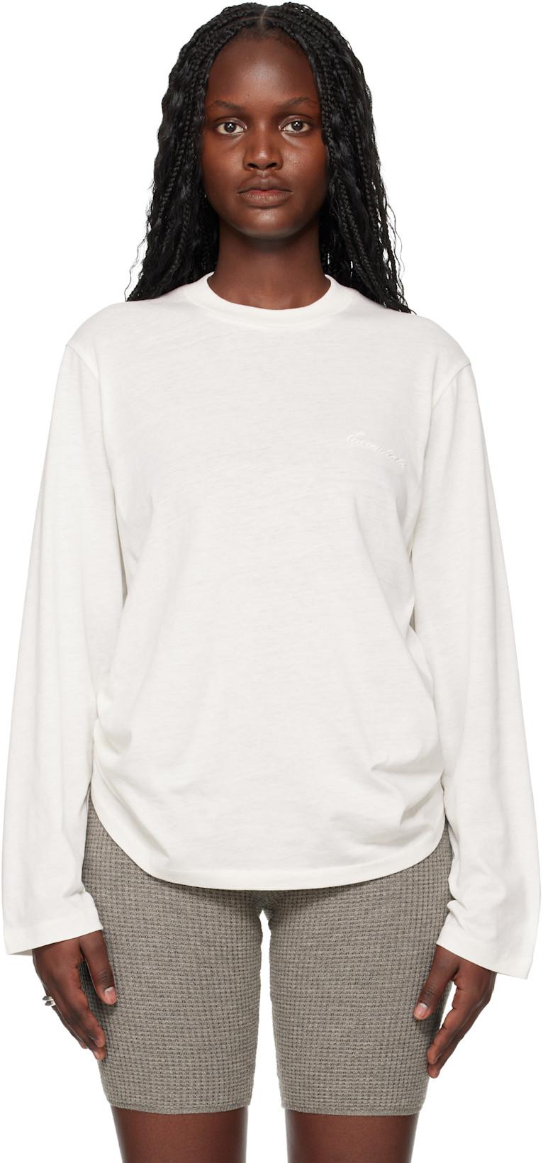 Off-White Holiday Embroidered Classic Fit Long Sleeve T-shirt by FEAR OF GOD