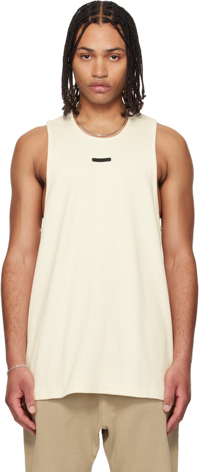 Off-White Rib Tank Top by FEAR OF GOD