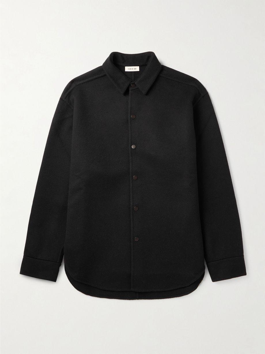 Oversized Double-Faced Virgin Wool and Cashmere-Blend Overshirt by FEAR OF GOD Oversized Double-Faced Virgin Wool and Cashmere-Blend Overshirt by FEAR OF GOD
