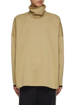 Split High Neck Long Sleeved Top by FEAR OF GOD