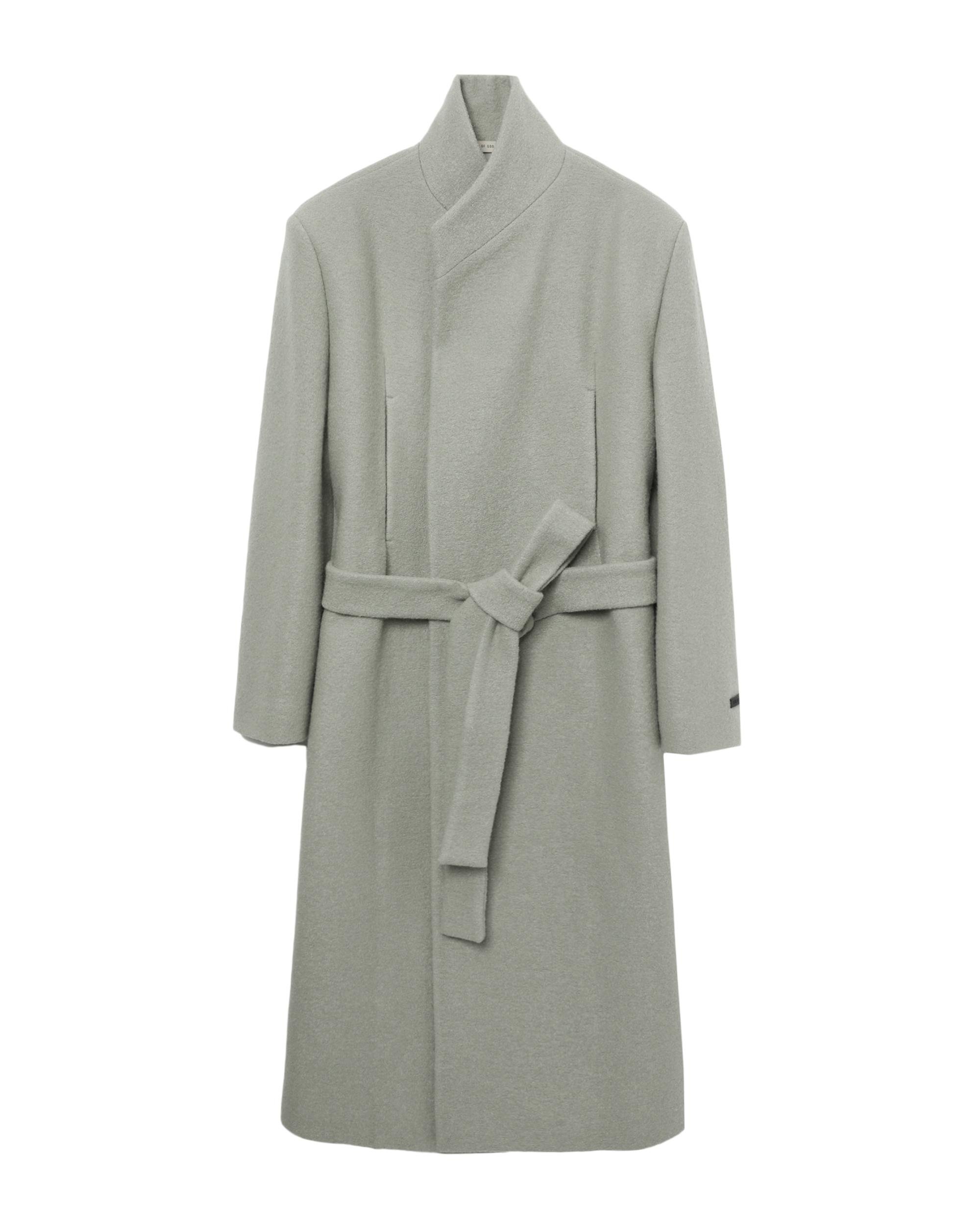 Stand collar relaxed overcoat by FEAR OF GOD