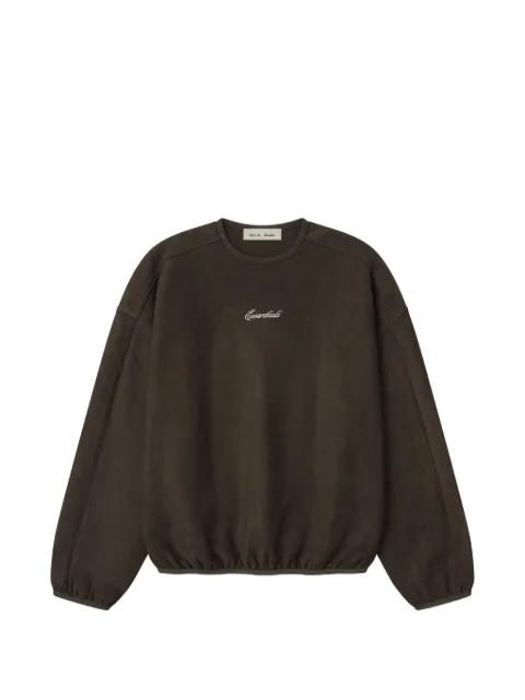 Suede Fleece logo-embroidered sweater by FEAR OF GOD