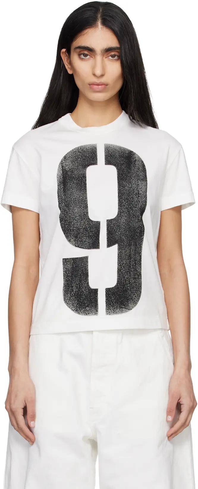 White '9' T-shirt by FEAR OF GOD