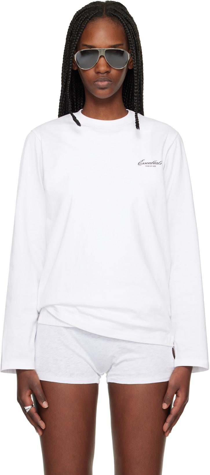 White Classic Long Sleeve T-shirt by FEAR OF GOD