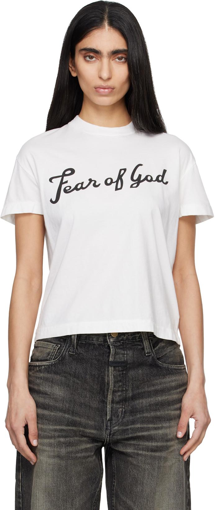 White 'Fear Of God' T-shirt by FEAR OF GOD
