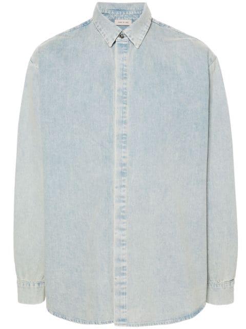 classic-collar denim shirt by FEAR OF GOD