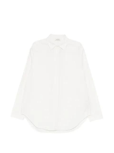 concealed-placket curved-hem shirt by FEAR OF GOD