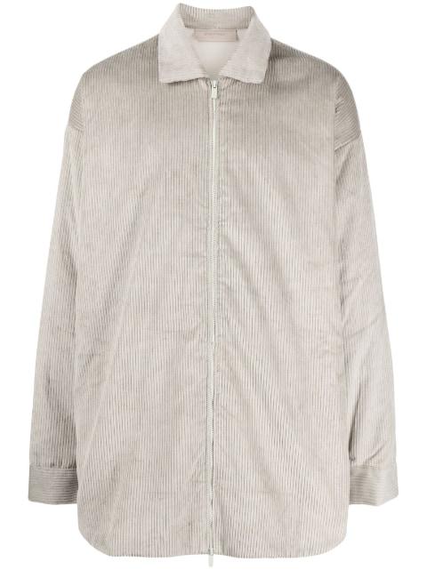 corduroy zip-up shirt jacket by FEAR OF GOD