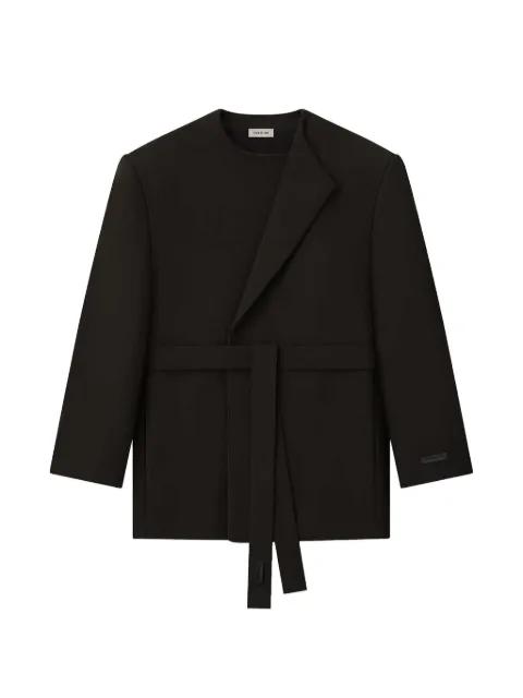 double-weave belted jacket by FEAR OF GOD
