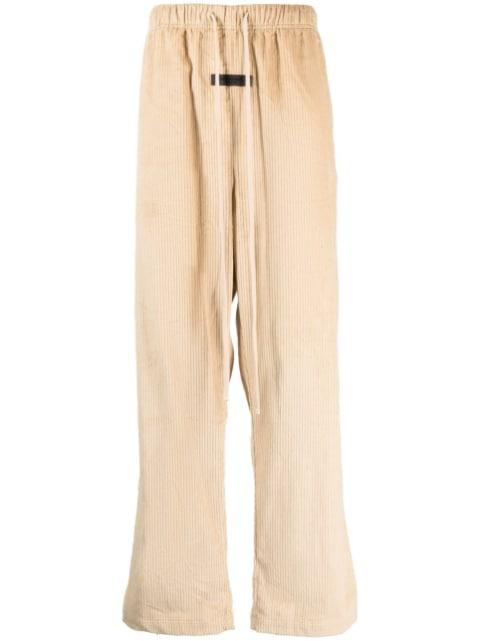 drawstring corduroy track pants by FEAR OF GOD