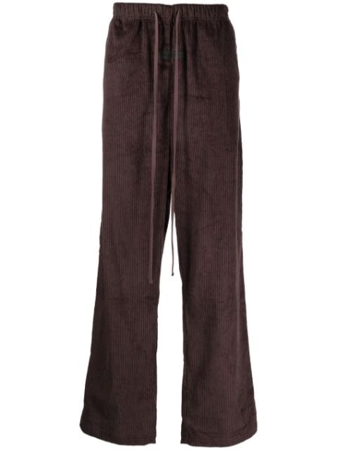drawstring corduroy track pants by FEAR OF GOD