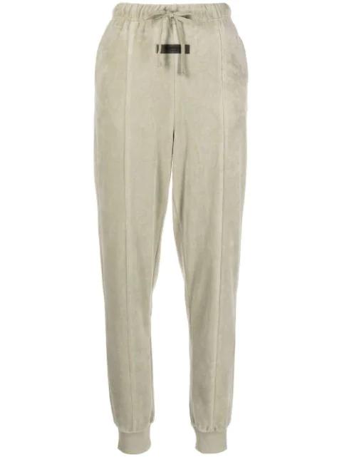 drawstring velour track pants by FEAR OF GOD