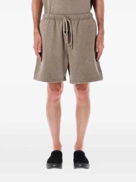 drawstring-waist fleece track shorts by FEAR OF GOD