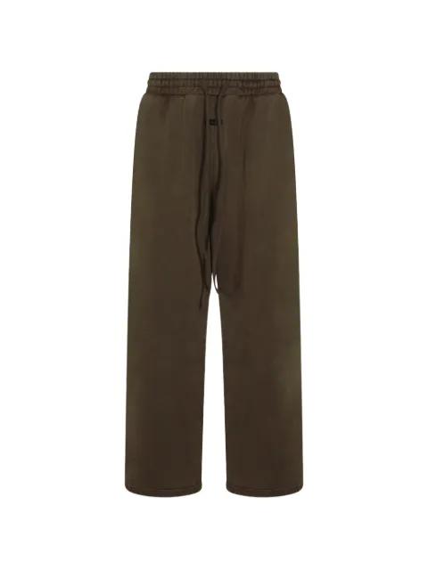 drawstring-waist logo-patch trousers by FEAR OF GOD