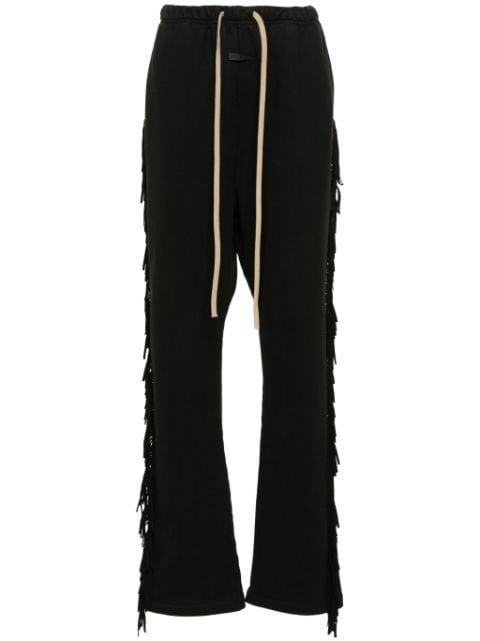 fringed track pants by FEAR OF GOD