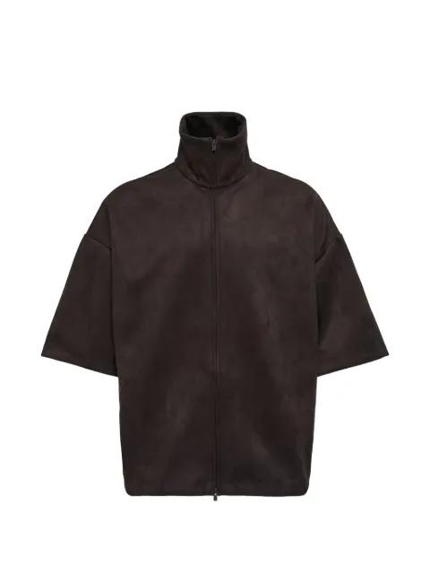 high-neck short-sleeve jacket by FEAR OF GOD