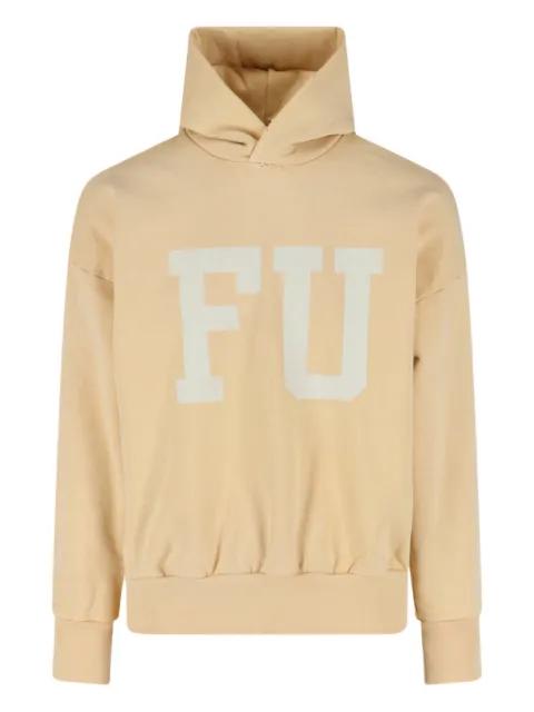 lettering-print hoodie by FEAR OF GOD