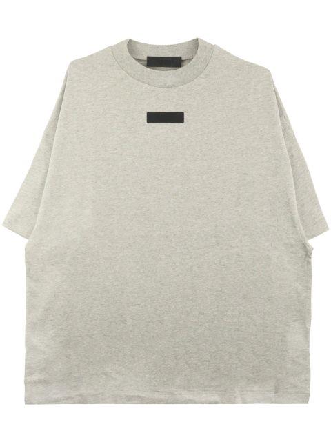 logo-appliqué cotton T-shirt by FEAR OF GOD