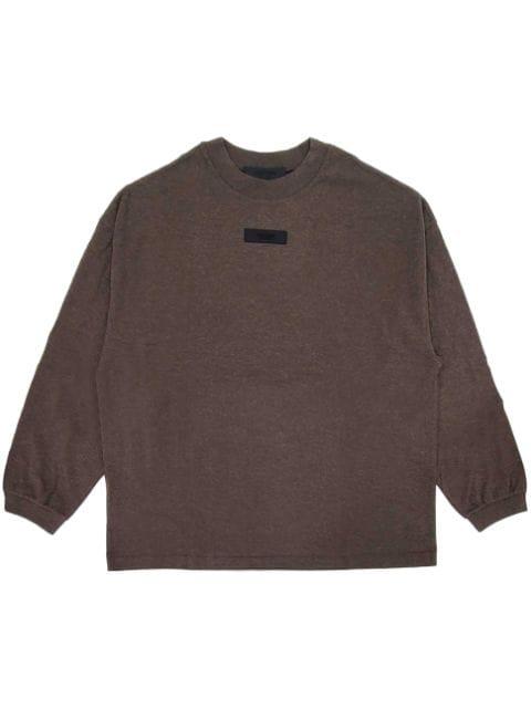 logo-appliqué cotton T-shirt by FEAR OF GOD