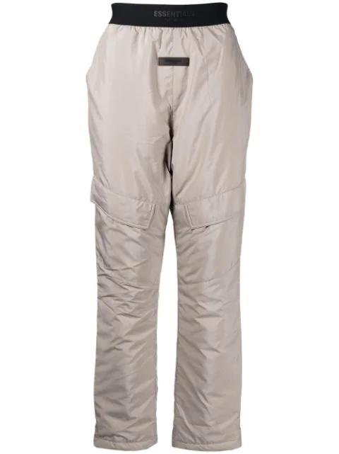 logo-appliqué straight-leg trousers by FEAR OF GOD