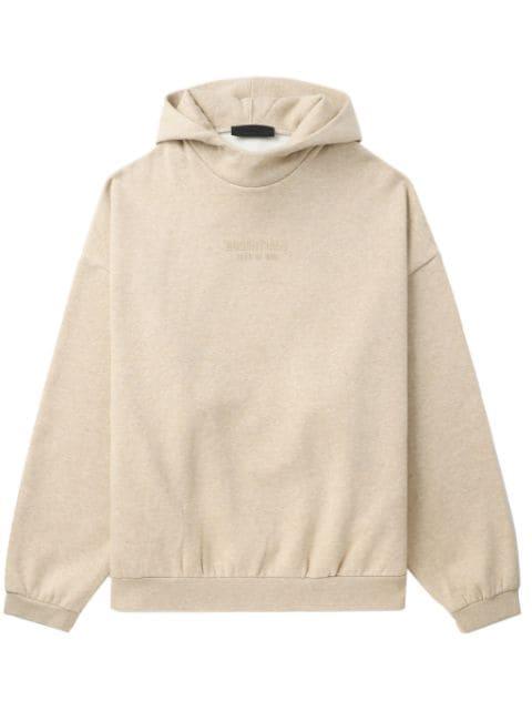 logo-embossed jersey hoodie by FEAR OF GOD