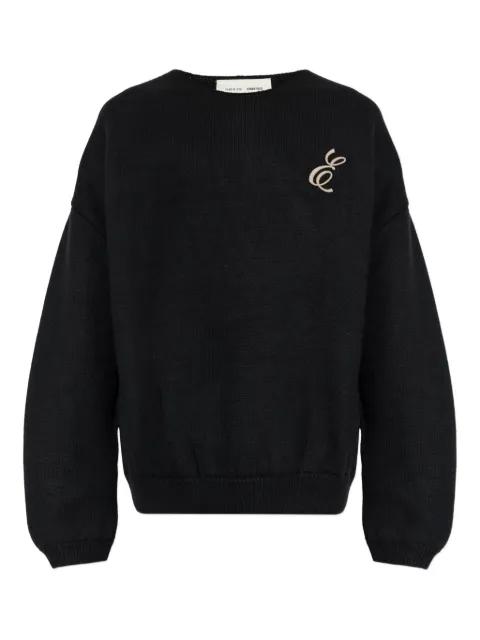 logo-embroidered crew-neck sweater by FEAR OF GOD