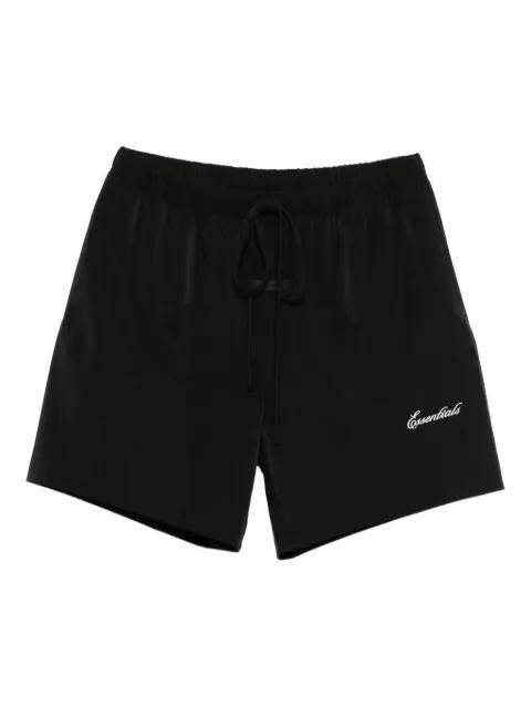 logo-embroidered drawstring track shorts by FEAR OF GOD