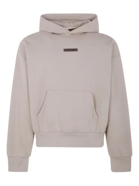 logo-motif hoodie by FEAR OF GOD