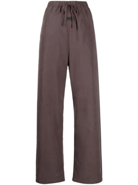 logo-patch drawstring-waist trousers by FEAR OF GOD