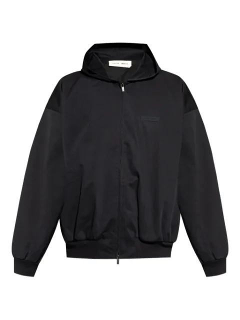 logo-patch hoodied jacket by FEAR OF GOD