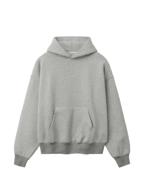 logo-patch mélange-effect hoodie by FEAR OF GOD
