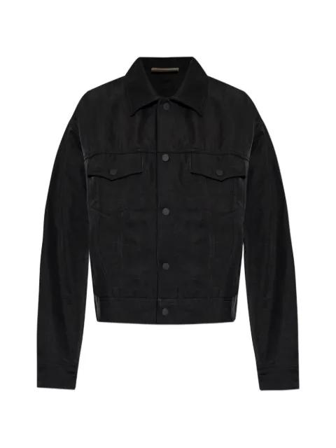 logo-patch shirt jacket by FEAR OF GOD