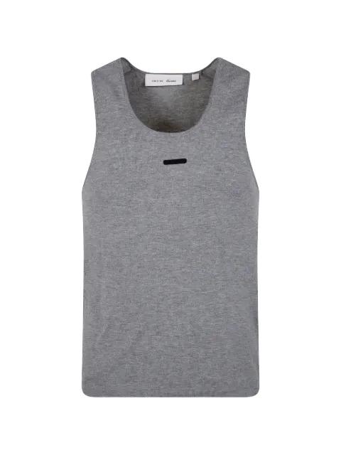 logo-patch tank top by FEAR OF GOD