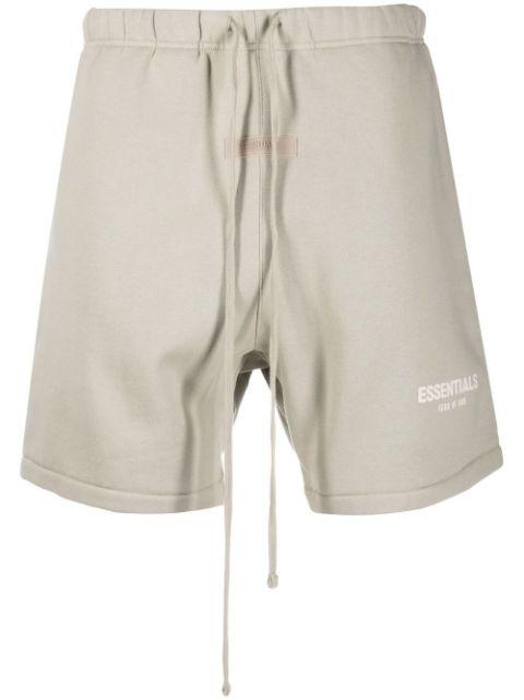 logo-patch track shorts by FEAR OF GOD