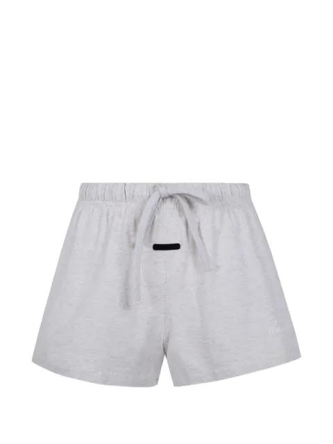 logo-patch track shorts by FEAR OF GOD