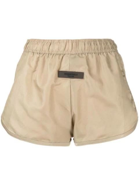 logo-patch track shorts by FEAR OF GOD