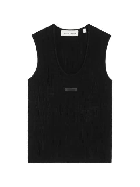 logo-plaque tank top by FEAR OF GOD