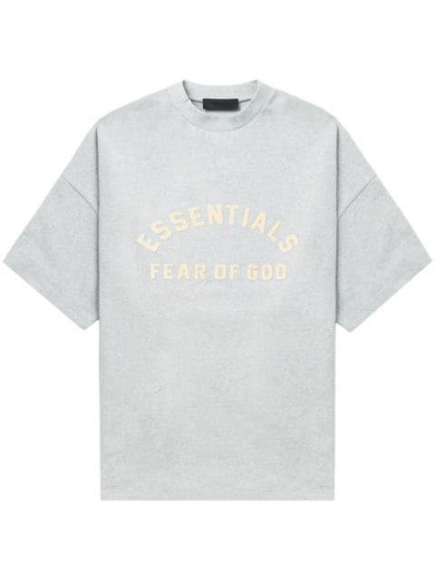 logo-print cotton T-shirt by FEAR OF GOD