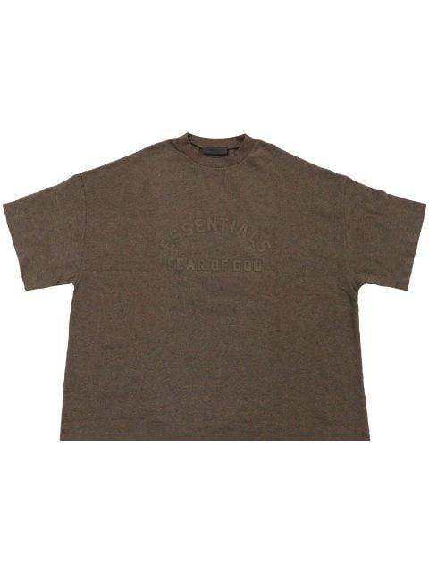 logo-print cotton T-shirt by FEAR OF GOD