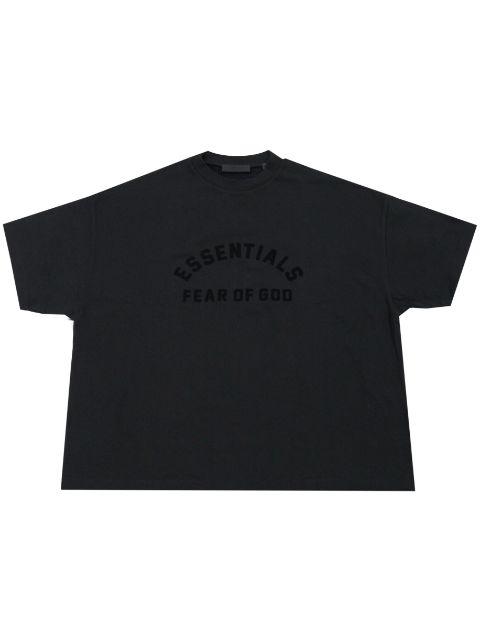 logo-print cotton T-shirt by FEAR OF GOD
